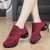 Women's red flyknit stripe pattern texture casual shoe sneaker 05