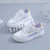 Women's white purple label print casual shoe sneaker 07