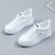 Women's white label pattern thick sole casual shoe sneaker 05