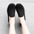Women's black flyknit simple plain casual slip on shoe sneaker 10