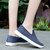 Women's navy flyknit simple plain casual slip on shoe sneaker 03