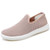 Women's pink flyknit simple plain casual slip on shoe sneaker 01