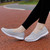 Women's grey flyknit casual plain slip on shoe sneaker 06