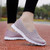 Women's purple flyknit casual plain slip on shoe sneaker 03