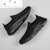 Women's black flyknit stripe texture accents slip on shoe sneaker 10