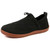 Men's black flyknit pattern shape slip on shoe sneaker 01