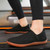 Men's black flyknit pattern shape slip on shoe sneaker 02