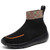 Men's black flyknit pattern texture high top slip on shoe sneaker 01