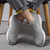 Men's grey flyknit sock like fit check pattern slip on shoe sneaker 07