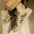 Men's khaki pattern print & stripe lace shoe sneaker 03
