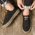 Men's black pattern & label print casual shoe sneaker 06