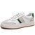 Men's white green stripe casual shoe sneaker 01
