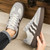 Men's grey stripe & label print casual shoe sneaker 03