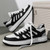 Men's black stripe & logo print casual shoe sneaker 10