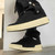 Men's black plain stripe block casual shoe sneaker 03