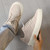 Men's grey plain stripe block casual shoe sneaker 07