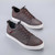 Men's coffee thread accents pull tab casual shoe sneaker 02