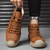 Men's brown thread & layer accents casual shoe sneaker 03