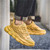 Men's yellow dragon pattern sport shoe sneaker 03