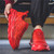 Men's red dragon pattern sport shoe sneaker 04