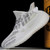 Men's white flyknit pattern & stripe luminous accents sport shoe sneaker 08