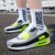 Men's white black green coloris sport shoe sneaker 04