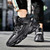 Men's black logo pattern print sport shoe sneaker 07