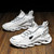 Men's white flyknit letters print sport shoe sneaker 08
