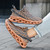 Men's khaki flyknit stripe texture letter strap sport shoe sneaker 06