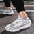 Men's white flyknit camo pattern sock like sport shoe sneaker 10