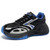 Men's black pattern & rubber patch accents sport shoe sneaker 01