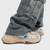 Men's brown pattern & rubber patch accents sport shoe sneaker 07