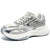 Men's white pattern & rubber patch accents sport shoe sneaker 01