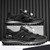 Men's black flyknit drawstring cut out accents shoe sneaker 06