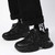 Men's black casual mesh vamp sport shoe sneaker 08