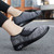 Women's grey mesh stripe texture Velcro slip on shoe sneaker 08