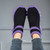 Women's purple flyknit plain sock like high top slip on shoe sneaker 07