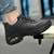 Women's black stripe thread logo print double rocker bottom shoe sneaker 02