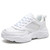 Women's white silver patent casual sport shoe sneaker 01