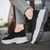 Women's black flyknit stripe texture sock like fit sport shoe sneaker 05