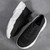 Women's black flyknit stripe texture sock like fit sport shoe sneaker 11