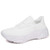 Women's white flyknit stripe texture sock like fit sport shoe sneaker 01