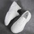 Women's white flyknit stripe texture sock like fit sport shoe sneaker 10