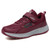 Women's red velcro lace pattern & prints sport shoe sneaker 01