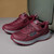 Women's red velcro lace pattern & prints sport shoe sneaker 10