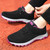 Women's black flyknit velcro lace accents sport label shoe sneaker 05
