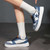 Women's blue sewn star pattern casual denim shoe sneaker 03