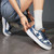 Women's blue sewn star pattern casual denim shoe sneaker 06