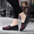 Women's black flyknit red stripe sport print slip on shoe loafer 03
