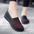 Women's black flyknit red stripe sport print slip on shoe loafer 11
